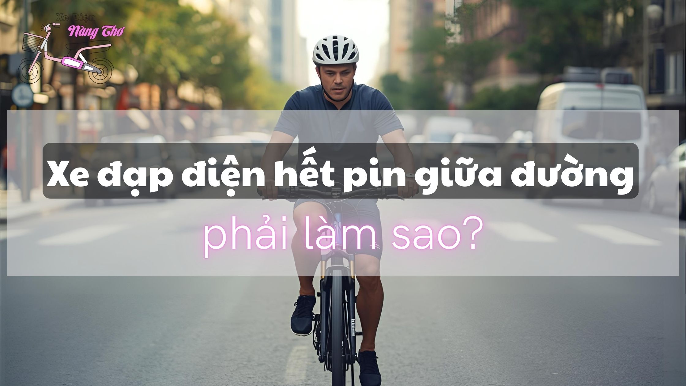 Xe đạp điện hết pin giữa đường