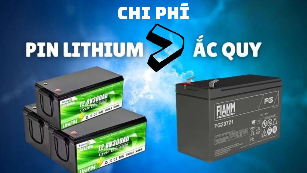 Chi phí thay pin lithium và ắc quy chì