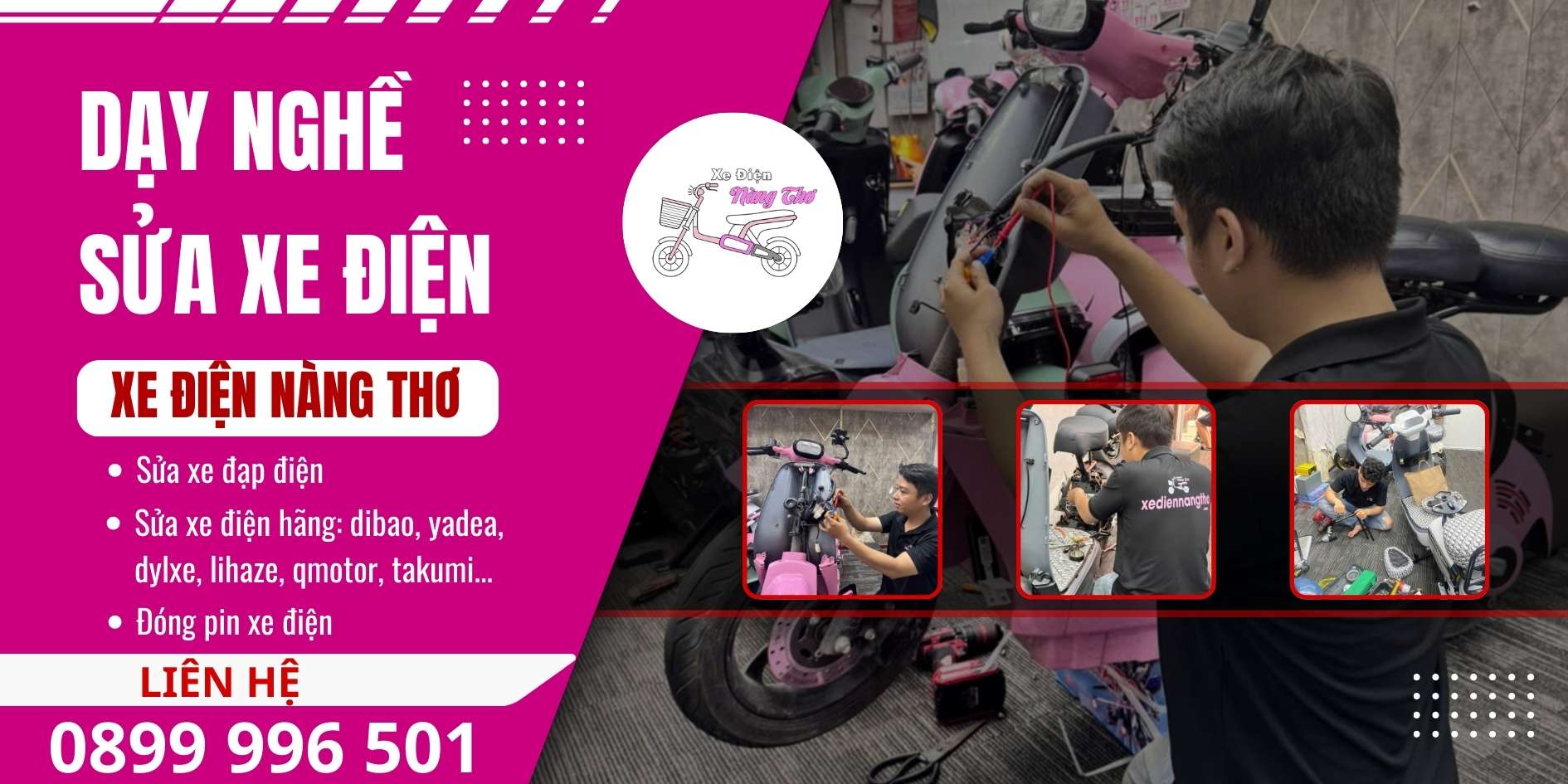 Dạy nghề sửa xe đạp điện