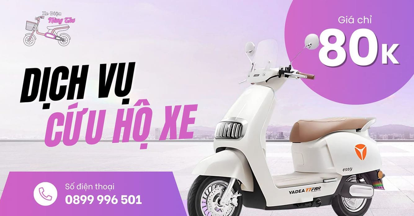 Phí dịch vụ sửa xe đạp điện Nàng Thơ