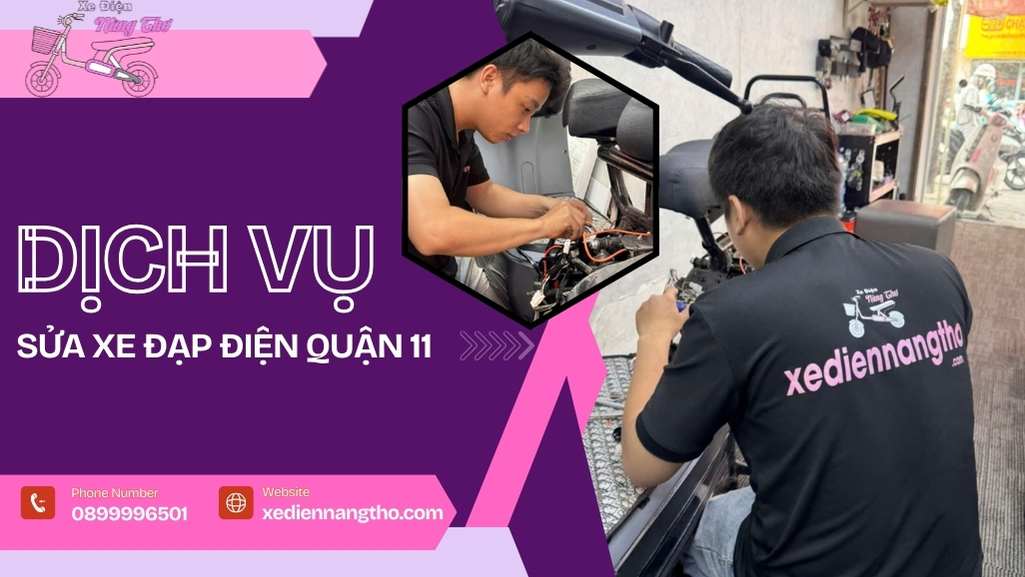 Dịch vụ sửa xe đạp điện quạn 11 tại nhà