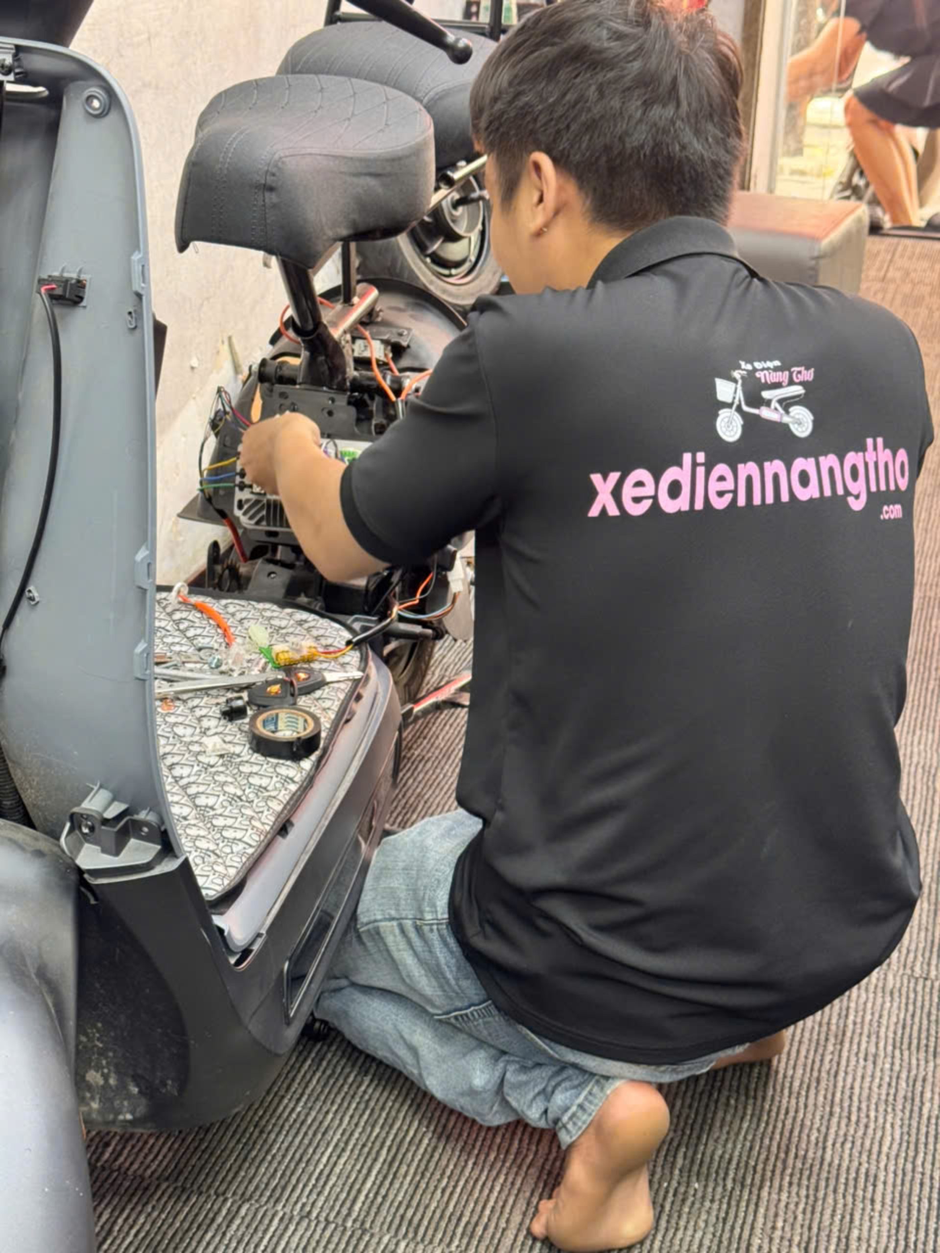 sửa xe đạp điện tại nhà