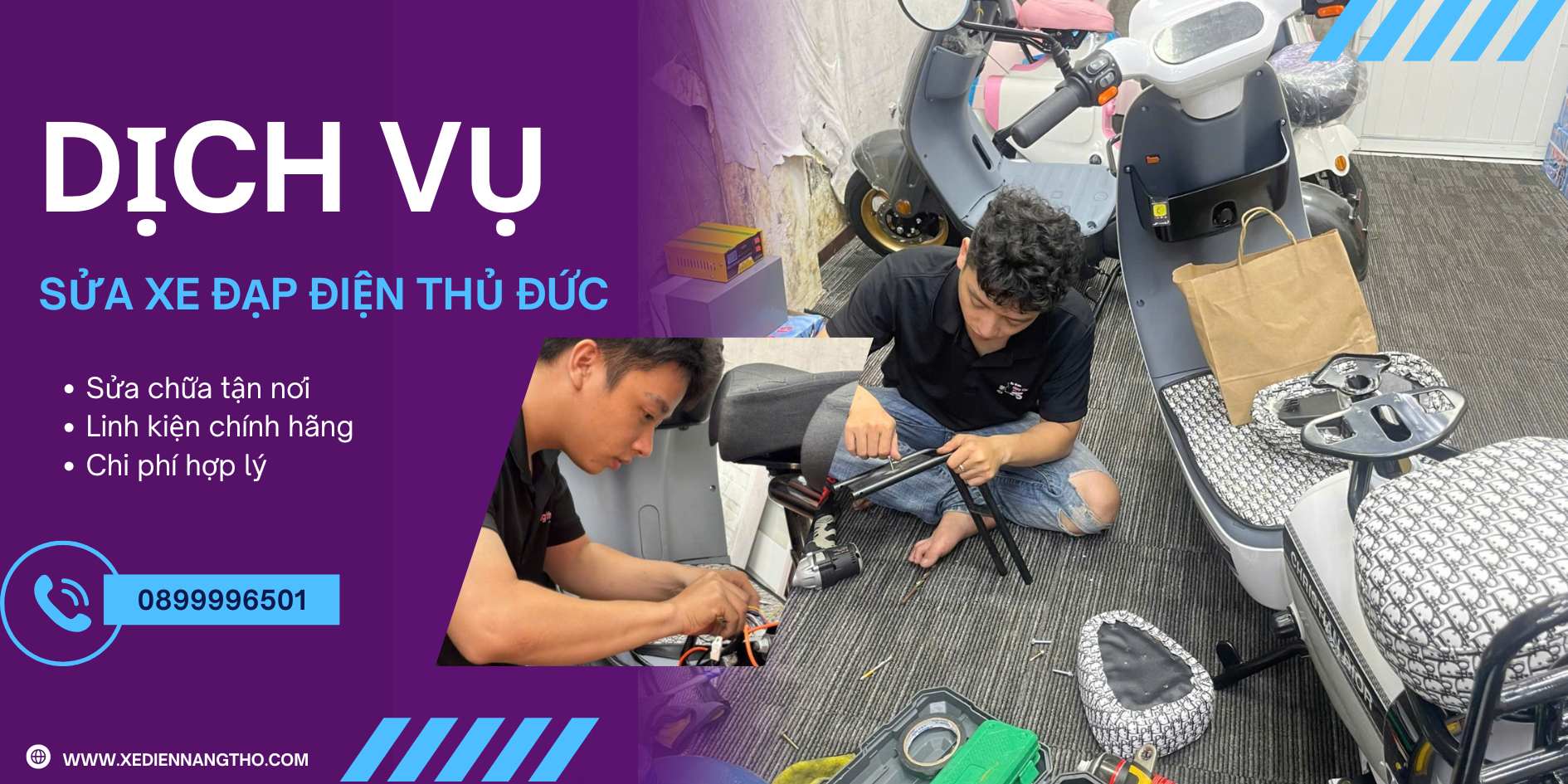 Dịch vụ sửa xe đạp điện Thủ Đức