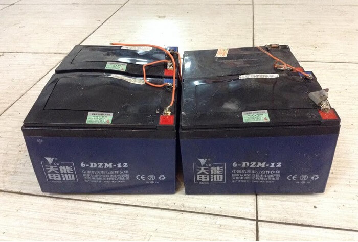 cách đấu 4 bình ắc quy xe đạp điện