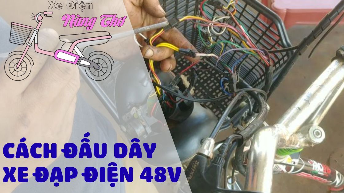 cách đấu dây xe đạp điện 48V