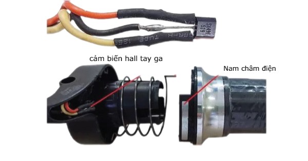 tháo tay ga xe đạp điện