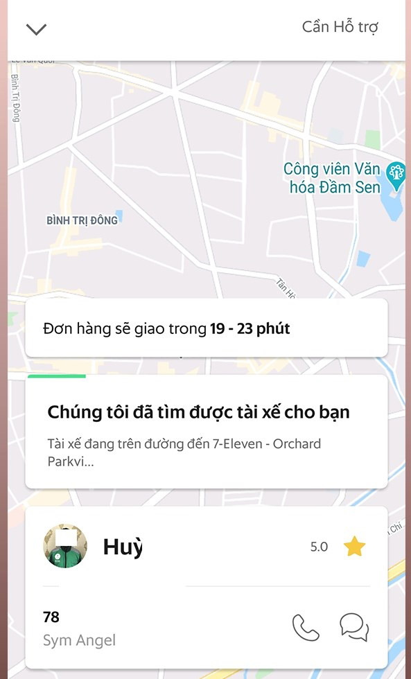 cách đặt xe grab