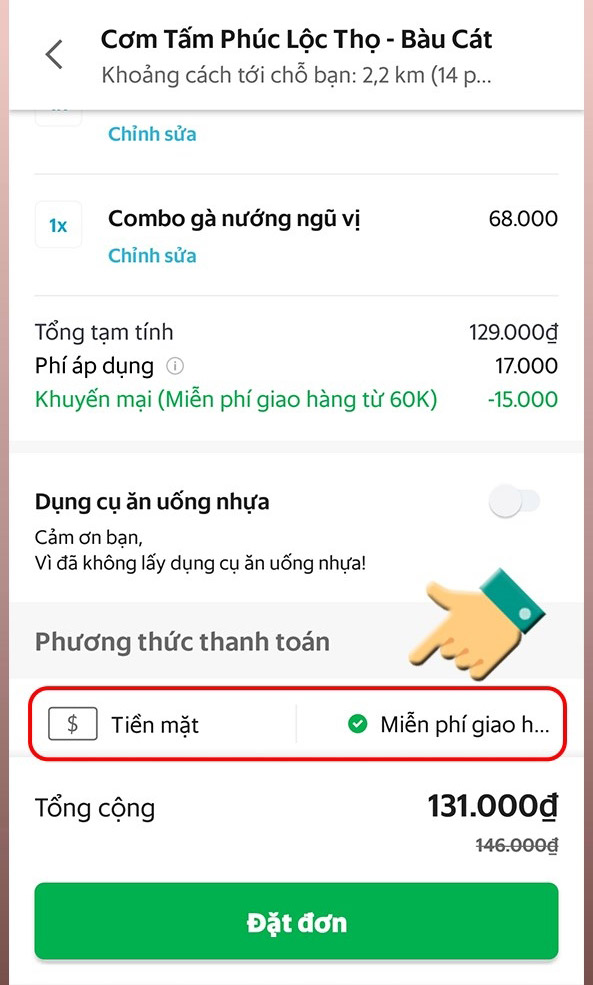 cách đặt xe grab