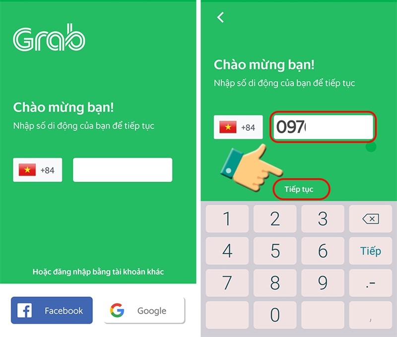 cách đặt xe grab