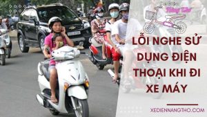 Lỗi sử dụng điện thoại khi đi xe máy