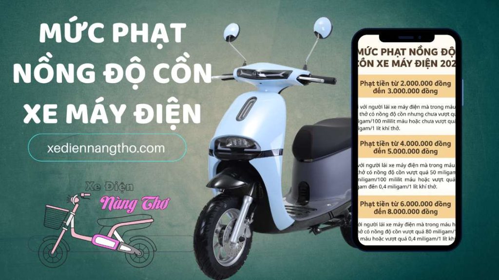 Mức phạt nông độ cồn xe máy điện