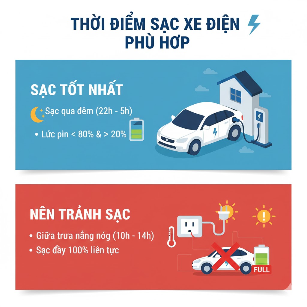 cách sạc xe điện