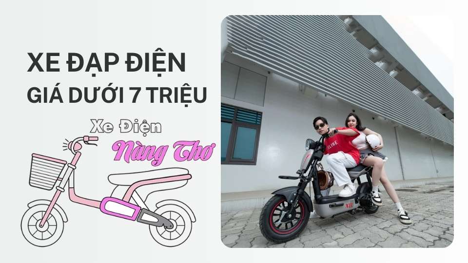 Xe đạp điện giá dưới 7 triệu
