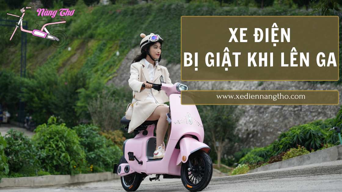 Xe điện bị giật khi lên ga