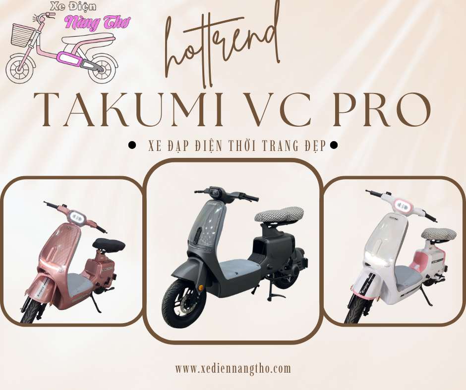 Xe đạp điện thời trang đẹp - Takumi VC Pro