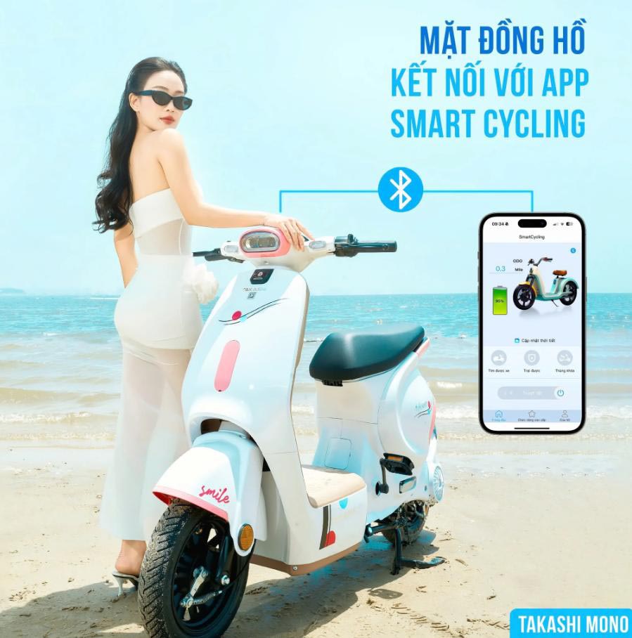 Xe đạp điện đẹp cho họ sinh - Takashi Mono