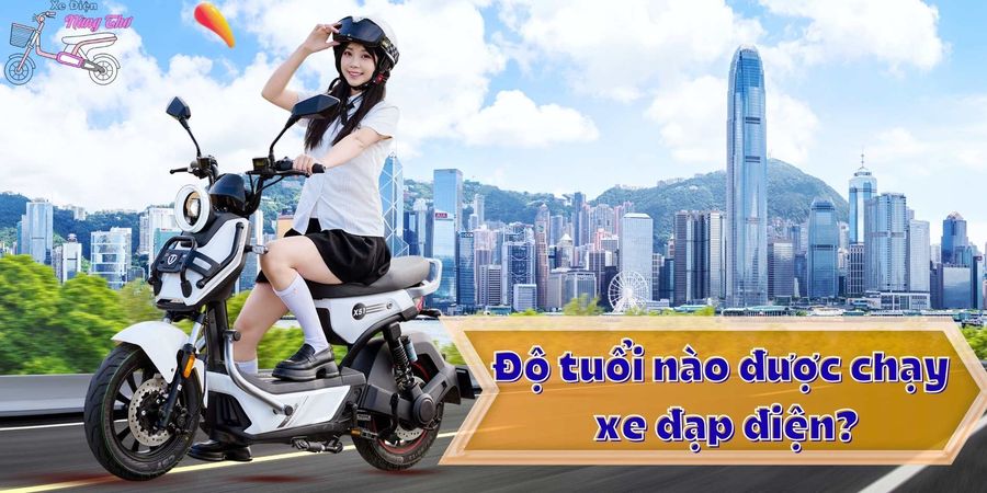 Độ tuổi nào được đi xe đạp điện?