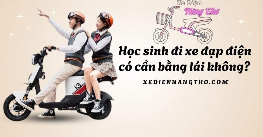 Học sinh đi xe đạp điện có cần bằng lái không?