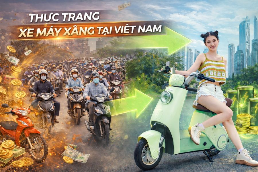 Thực Trạng Xe Máy Xăng Tại Việt Nam Và Xu Hướng Chuyển Sang Xe Điện