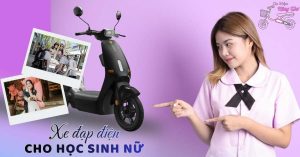 Xe đạp điện cho học sinh nữ