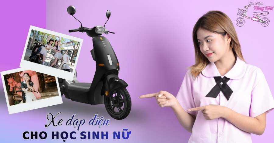 Xe đạp điện cho học sinh nữ