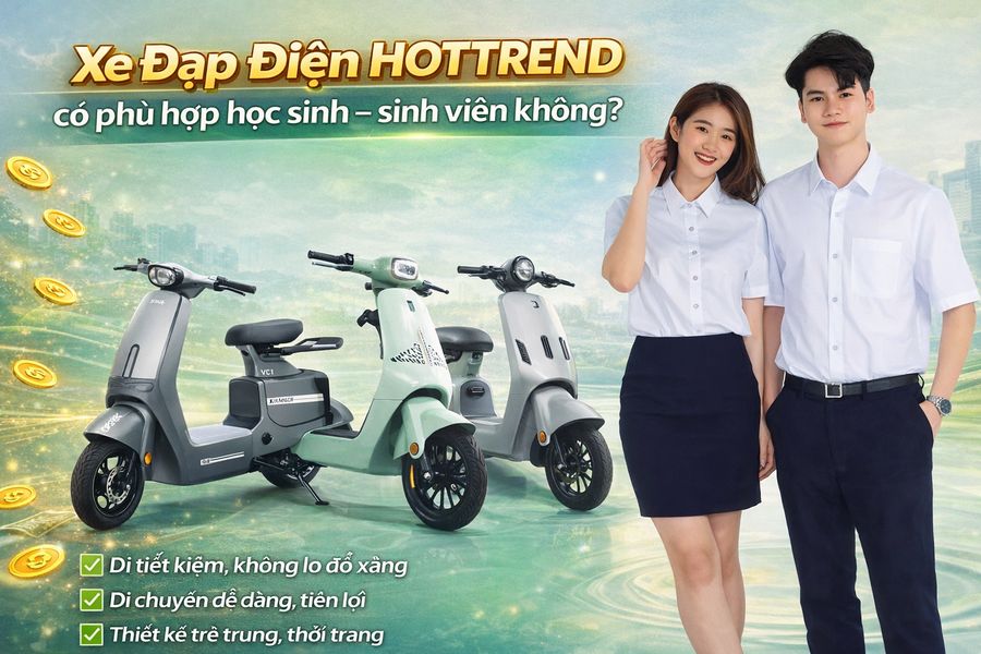 Xe đạp điện hottrend có phù hợp học sinh – sinh viên không?