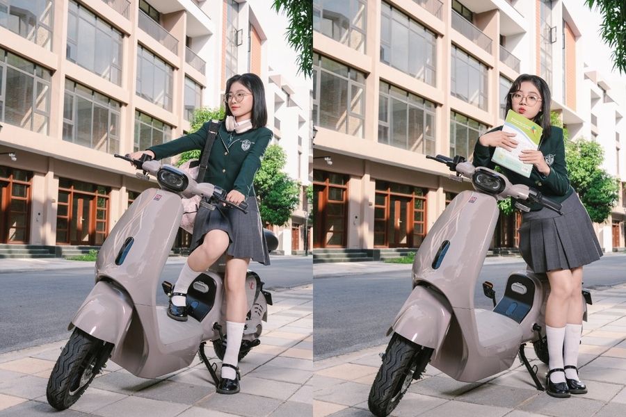 Xe đạp điện thời trang cho học sinh cấp 3
