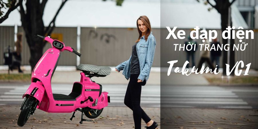 Xe Đạp Điện Thời Trang Cho Nữ Takumi VC1