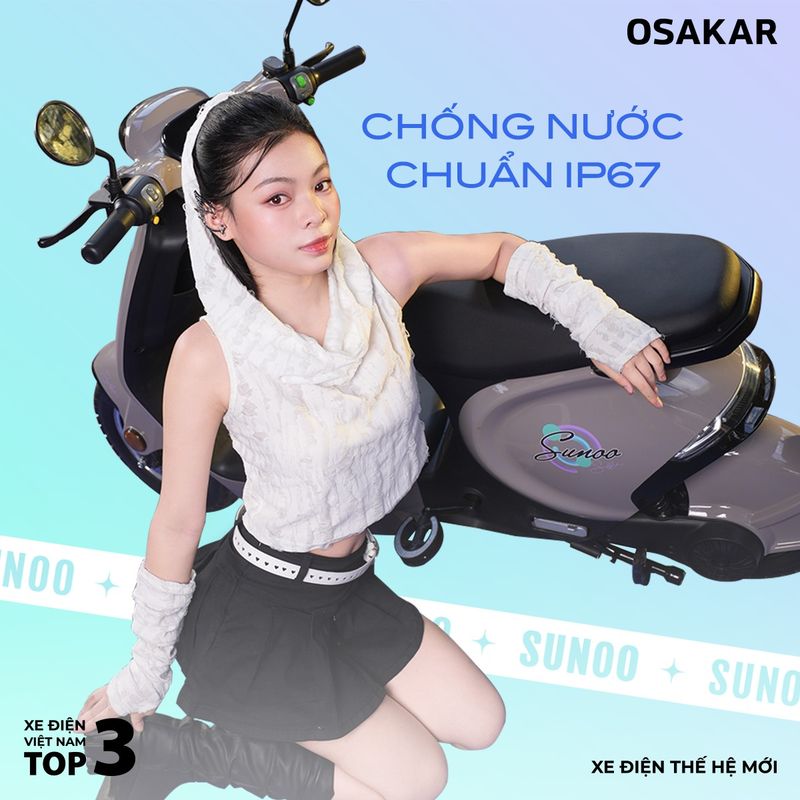 Xe Điện Osakar có công nghệ chống nước IP67