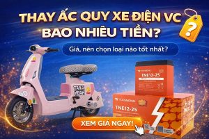 Thay ắc quy xe điện VC bao nhiêu tiền