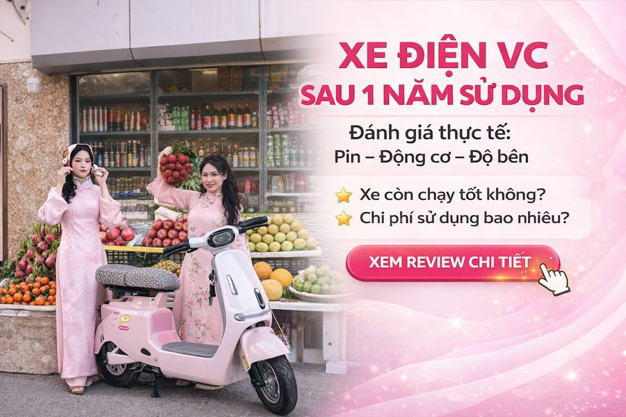 Xe Điện VC Sau 1 Năm Sử Dụng | Xe Điện Nàng Thơ