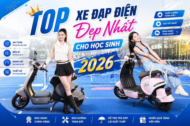 Top xe đạp điện đẹp nhất cho học sinh