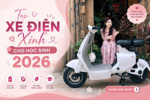 xe đạp điện xinh cho học sinh 2026