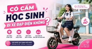 Cấm học sinh đi xe đạp điện - Luật 2026