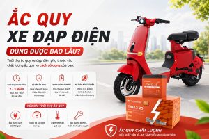 Ắc quy xe đạp điện dùng được bao lâu?