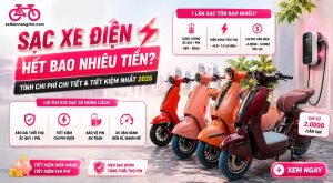 sạc xe đạp điện hết bao nhiêu tiền