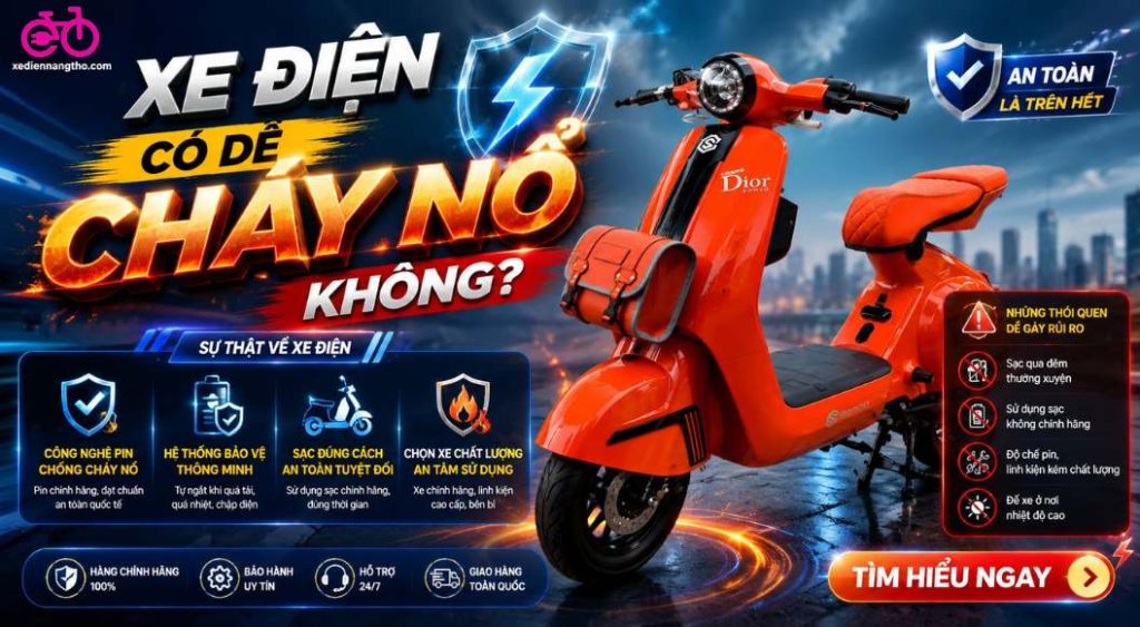 xe điện có dễ cháy nổ không?