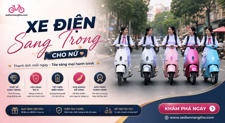 xe điện sang trọng cho nữ