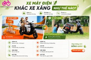 Xe Máy Điện Khác Xe Xăng Như Thế Nào?