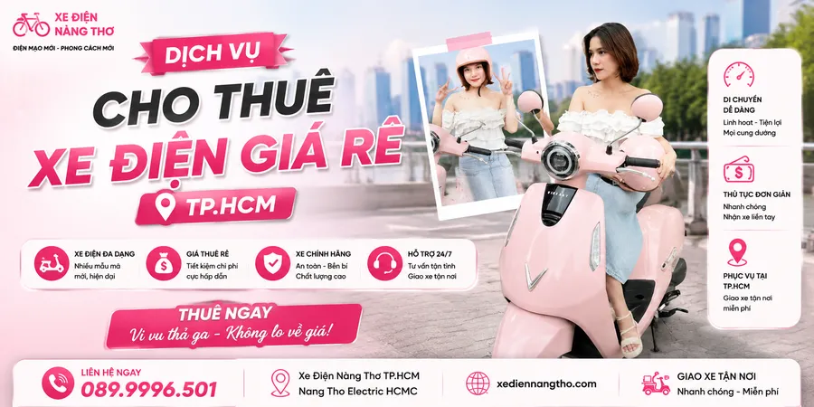 Dịch Vụ Cho Thuê Xe Điện Giá Rẻ TPHCM