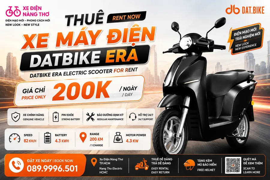 Dịch vụ thuê xe máy điện Đạt Bike Era