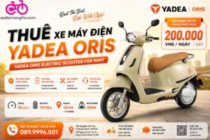 Dịch vụ cho thuê xe máy điện Yadea Oris H
