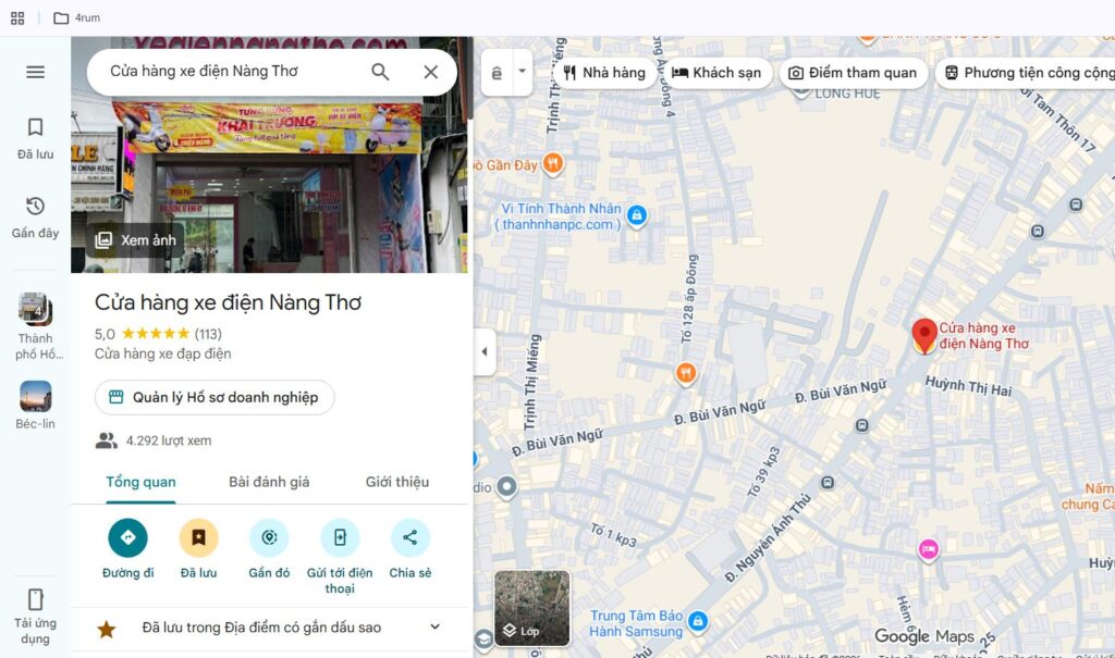 xe điện nàng thơ nguyễn ảnh thủ