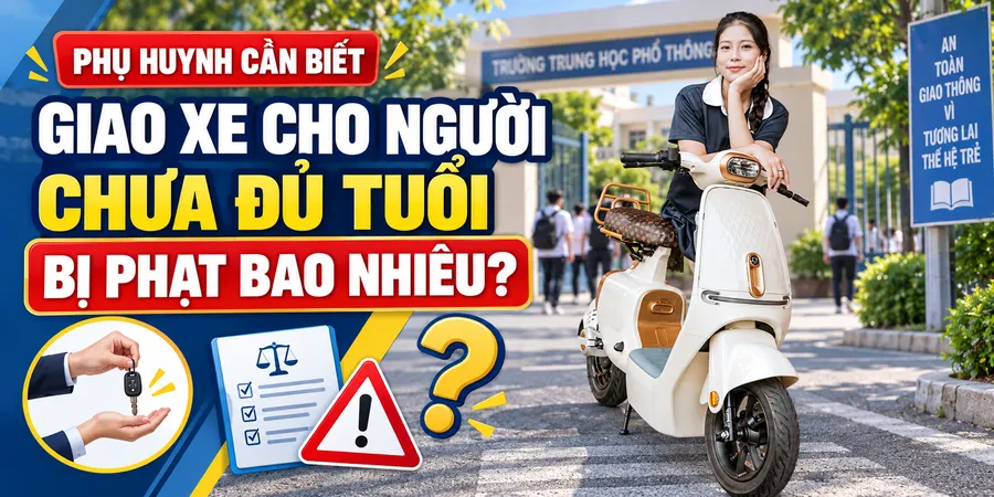 Giao Xe Cho Người Chưa Đủ Tuổi Bị Phạt Bao Nhiêu