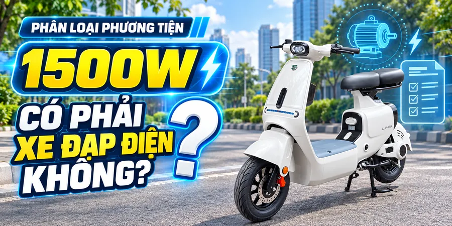 Xe 1500W Có Phải Xe Đạp Điện Không?