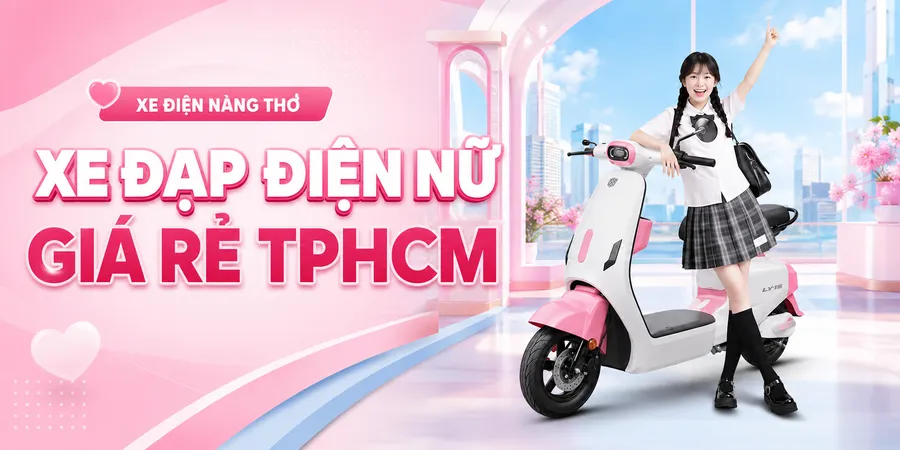 Xe đạp điện nữ giá rẻ tphcm