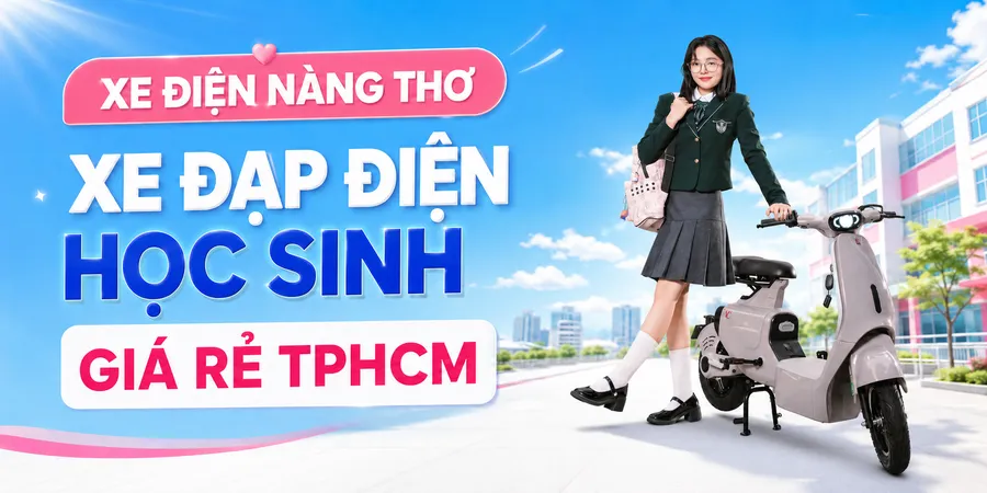 Xe Đạp Điện Học Sinh Giá Rẻ TPHCM